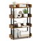 Industrial 4-Tier Storage Bookshelf Open Bookcase with Anti-Tipping Safety Kit